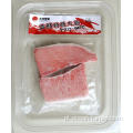 Embalagens a vácuo de carne de atum congelada picada